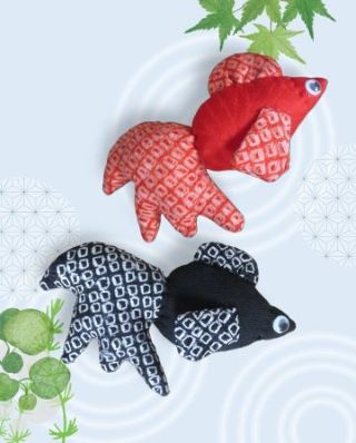 着物地で作る金魚
